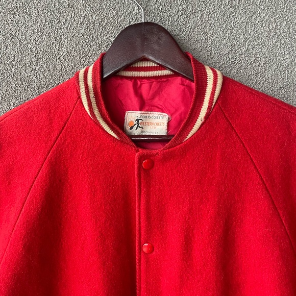 Engineers UBC,Red Wool Varsity Jacket, Unisex Clothes, Vintage Wool Jacket,Gift - Picture 8 of 11